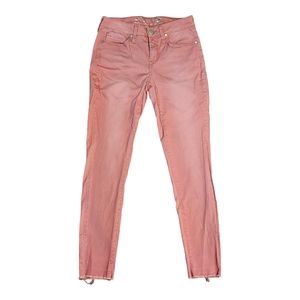 Seven7 Jeans Womens 4 Mid Rise‎ Ankle Skinny Pink Stretch Pants